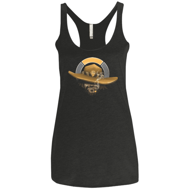 T-Shirts Vintage Black / X-Small The Outlaw Women's Triblend Racerback Tank