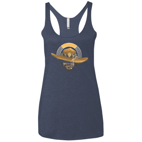 T-Shirts Vintage Navy / X-Small The Outlaw Women's Triblend Racerback Tank