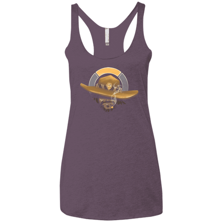 T-Shirts Vintage Purple / X-Small The Outlaw Women's Triblend Racerback Tank