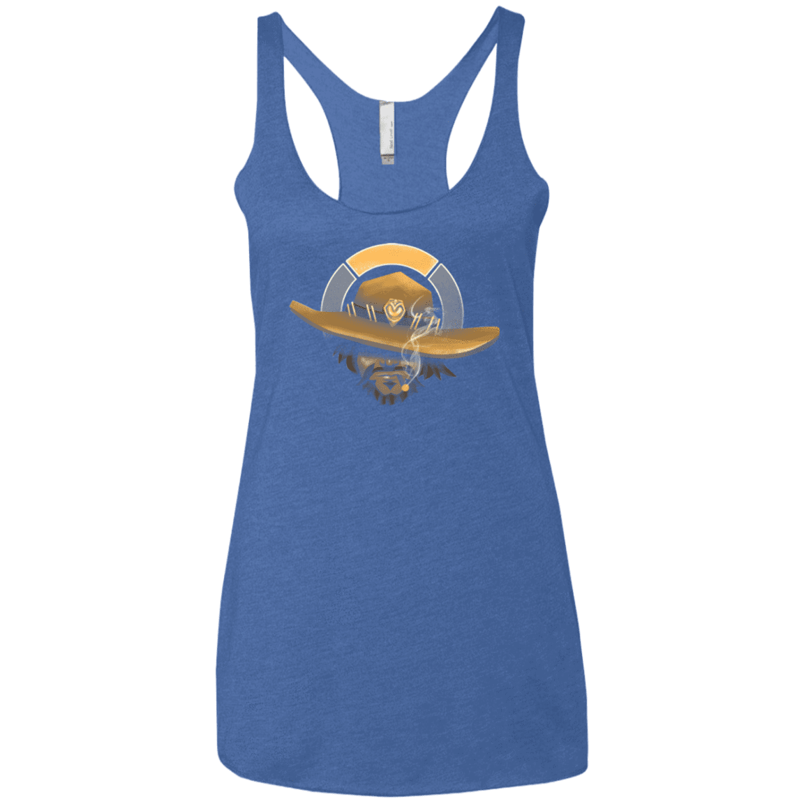 T-Shirts Vintage Royal / X-Small The Outlaw Women's Triblend Racerback Tank