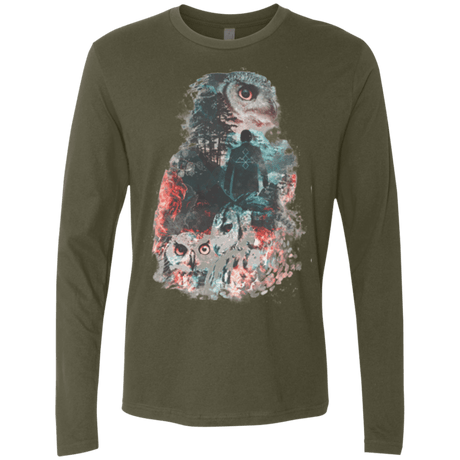T-Shirts Military Green / Small The Owls are Not What They Seem Men's Premium Long Sleeve