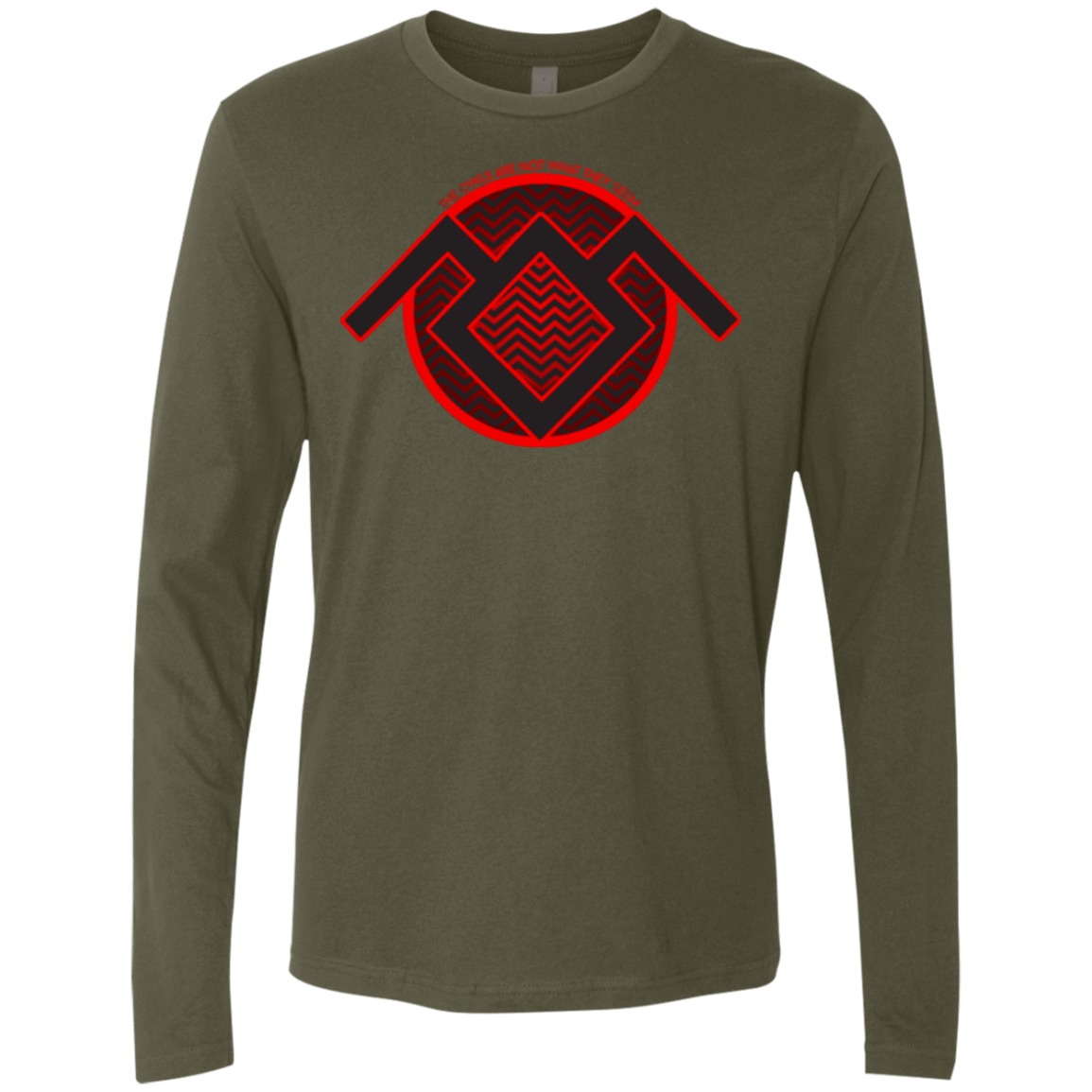 T-Shirts Military Green / Small The Owls are Not what they Seem Men's Premium Long Sleeve