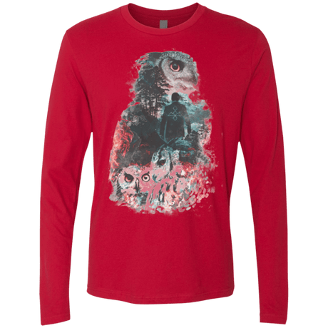 T-Shirts Red / Small The Owls are Not What They Seem Men's Premium Long Sleeve