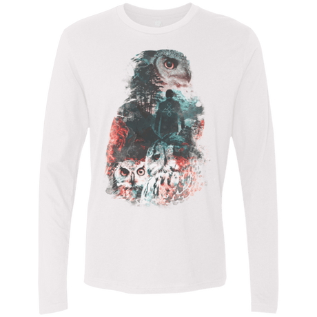 T-Shirts White / Small The Owls are Not What They Seem Men's Premium Long Sleeve