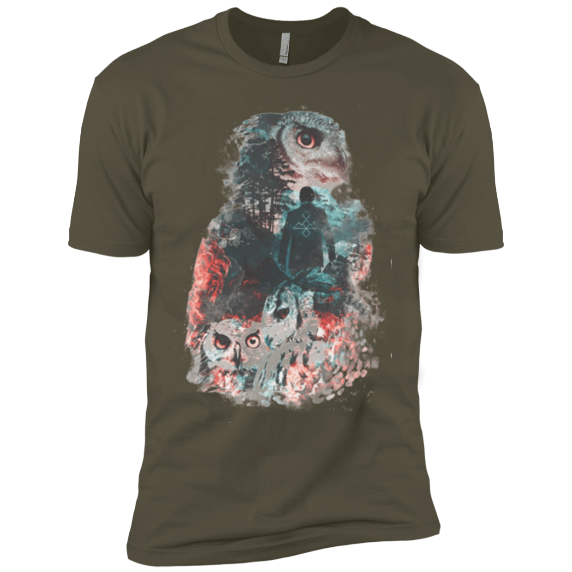T-Shirts Military Green / X-Small The Owls are Not What They Seem Men's Premium T-Shirt
