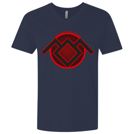 T-Shirts Midnight Navy / X-Small The Owls are Not what they Seem Men's Premium V-Neck