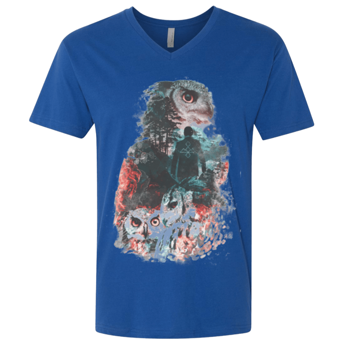 T-Shirts Royal / X-Small The Owls are Not What They Seem Men's Premium V-Neck