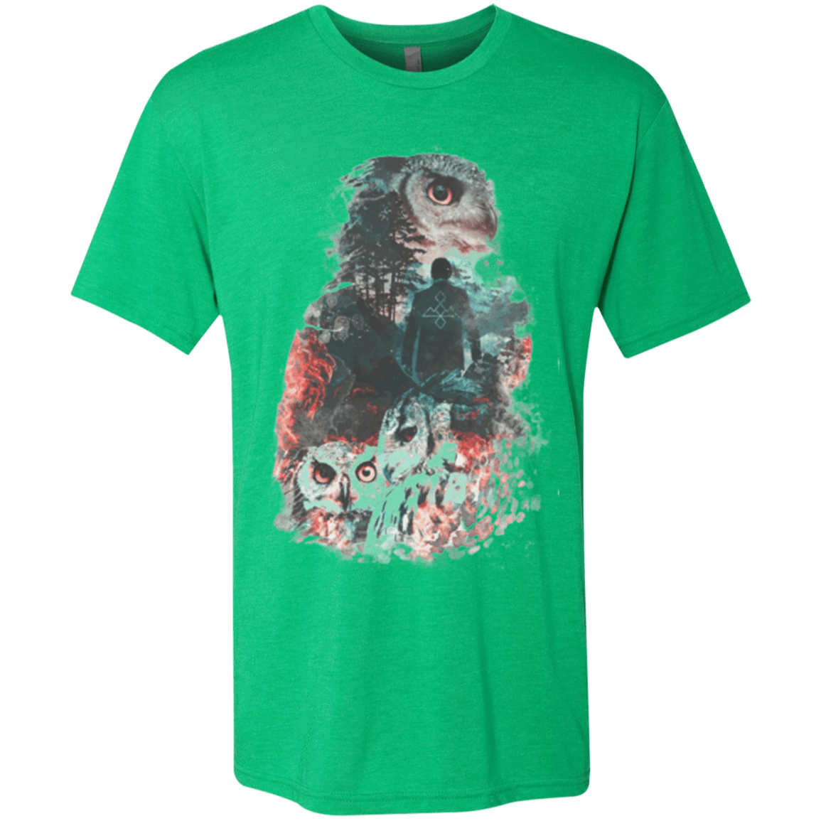 T-Shirts Envy / Small The Owls are Not What They Seem Men's Triblend T-Shirt