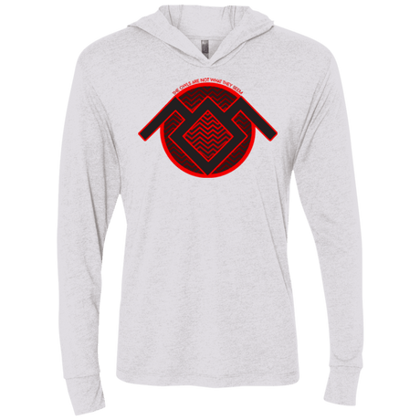 T-Shirts Heather White / X-Small The Owls are Not what they Seem Triblend Long Sleeve Hoodie Tee