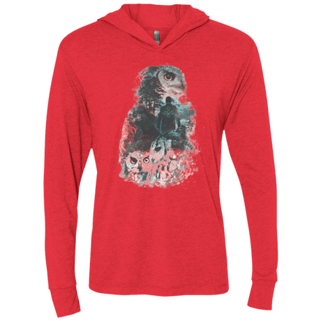 T-Shirts Vintage Red / X-Small The Owls are Not What They Seem Triblend Long Sleeve Hoodie Tee