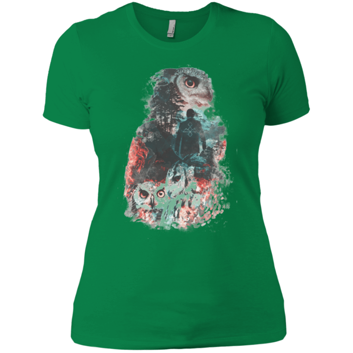 T-Shirts Kelly Green / X-Small The Owls are Not What They Seem Women's Premium T-Shirt