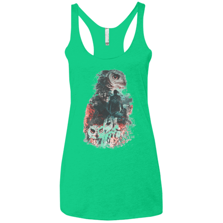 T-Shirts Envy / X-Small The Owls are Not What They Seem Women's Triblend Racerback Tank