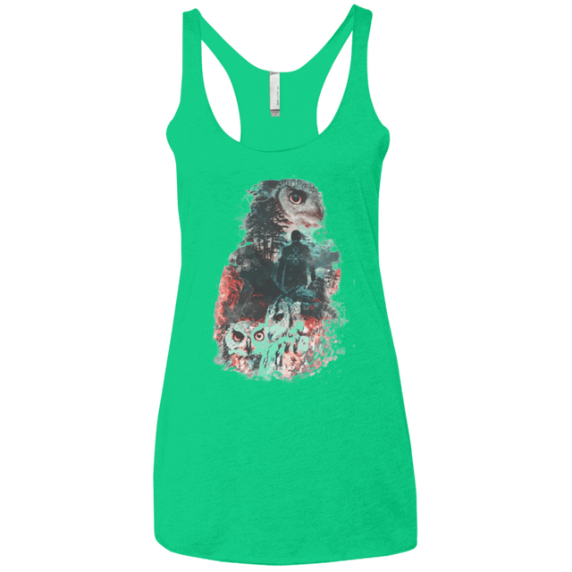 T-Shirts Envy / X-Small The Owls are Not What They Seem Women's Triblend Racerback Tank