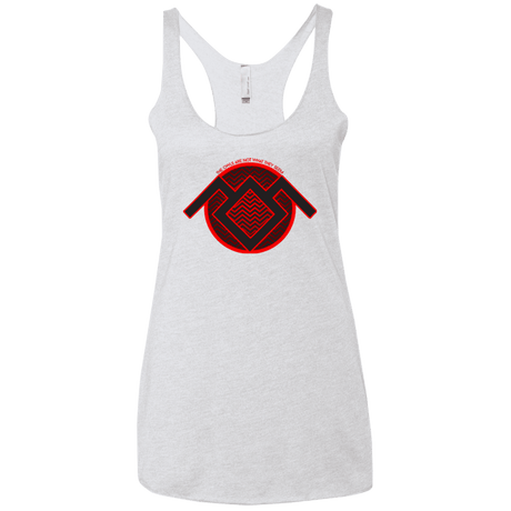 T-Shirts Heather White / X-Small The Owls are Not what they Seem Women's Triblend Racerback Tank