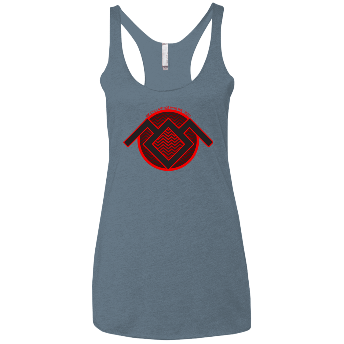 T-Shirts Indigo / X-Small The Owls are Not what they Seem Women's Triblend Racerback Tank