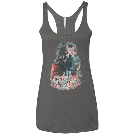 T-Shirts Premium Heather / X-Small The Owls are Not What They Seem Women's Triblend Racerback Tank