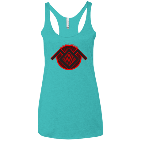 T-Shirts Tahiti Blue / X-Small The Owls are Not what they Seem Women's Triblend Racerback Tank
