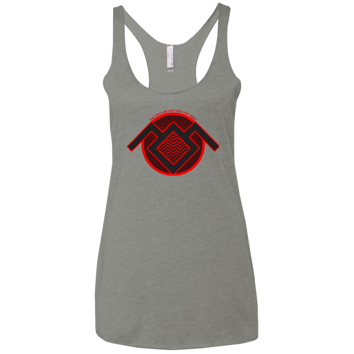 T-Shirts Venetian Grey / X-Small The Owls are Not what they Seem Women's Triblend Racerback Tank