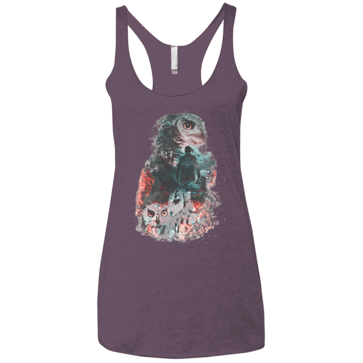 T-Shirts Vintage Purple / X-Small The Owls are Not What They Seem Women's Triblend Racerback Tank