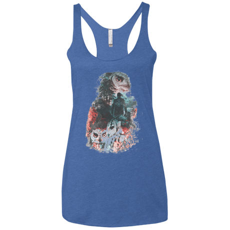 T-Shirts Vintage Royal / X-Small The Owls are Not What They Seem Women's Triblend Racerback Tank