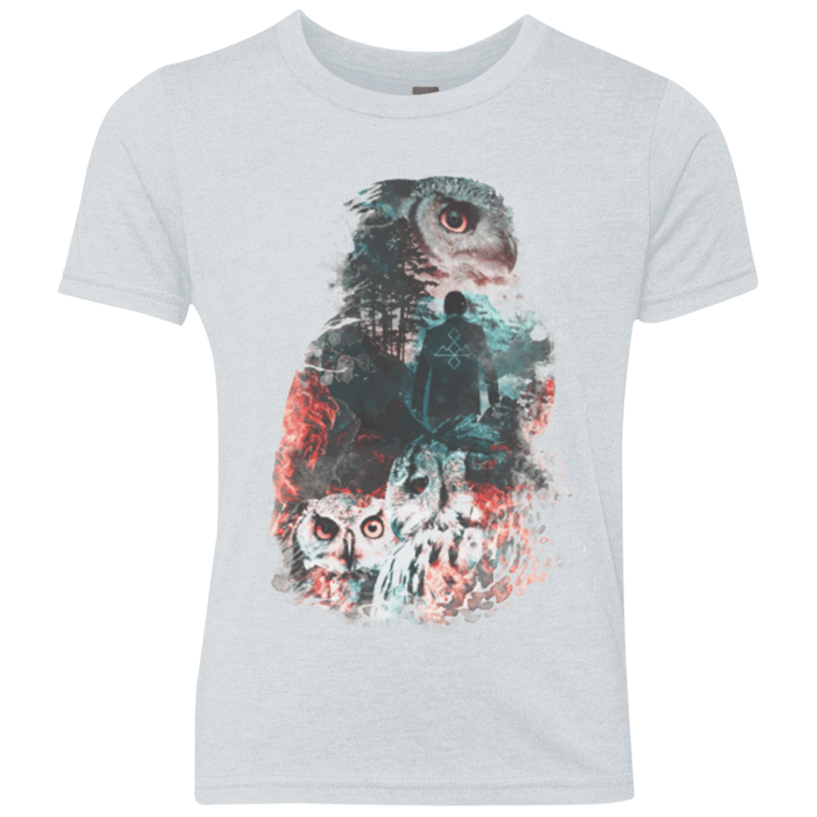 T-Shirts Heather White / YXS The Owls are Not What They Seem Youth Triblend T-Shirt