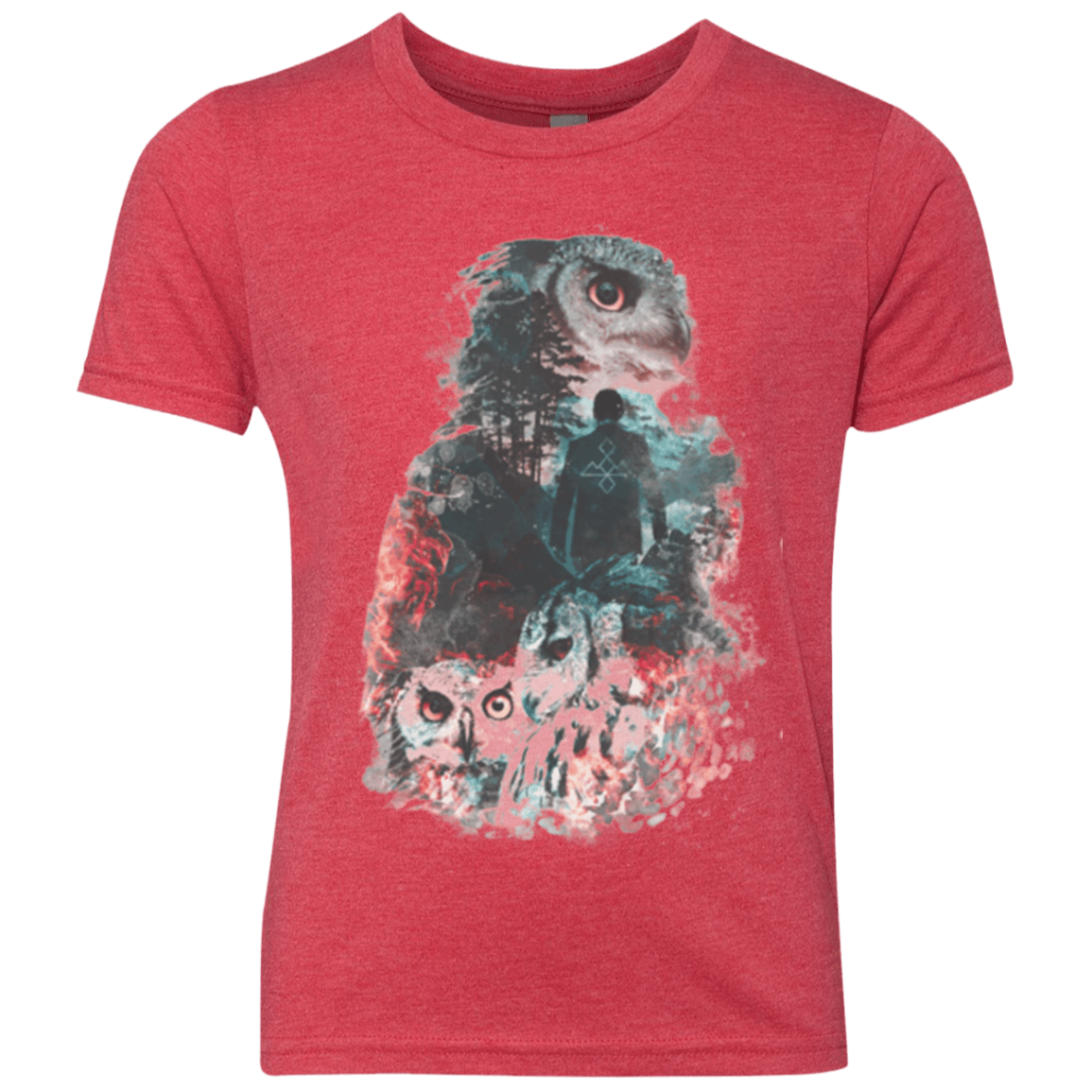 T-Shirts Vintage Red / YXS The Owls are Not What They Seem Youth Triblend T-Shirt