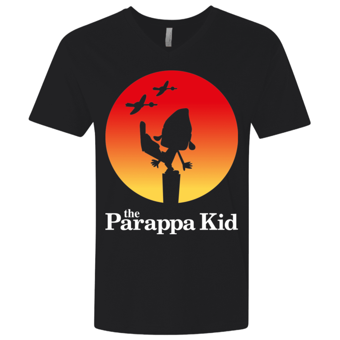 T-Shirts Black / X-Small The Parappa Kid Men's Premium V-Neck