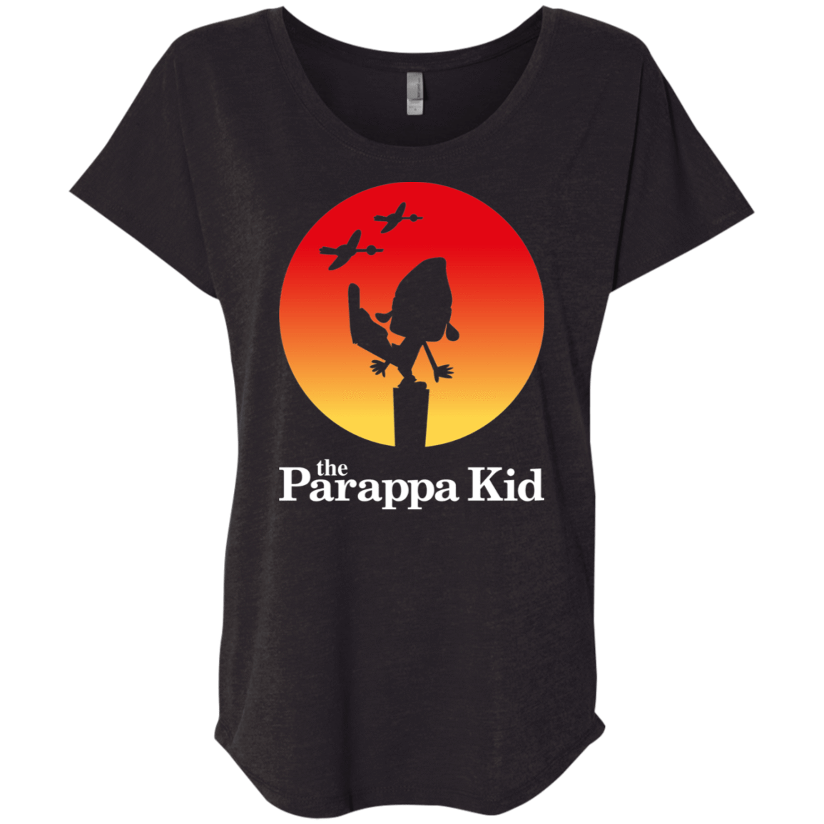 T-Shirts Vintage Black / X-Small The Parappa Kid Triblend Dolman Sleeve
