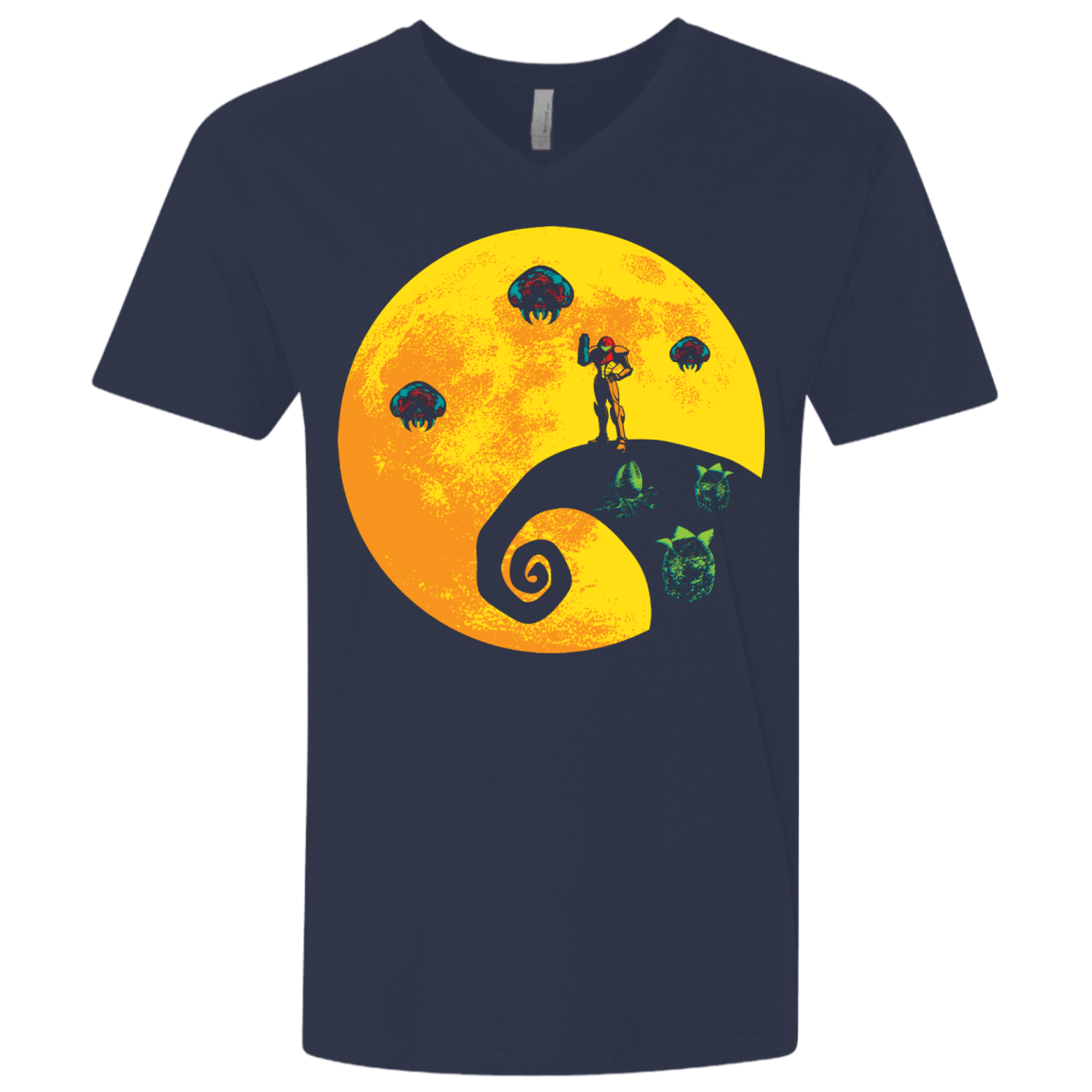 T-Shirts Midnight Navy / X-Small The Parasites Before Christmas Men's Premium V-Neck