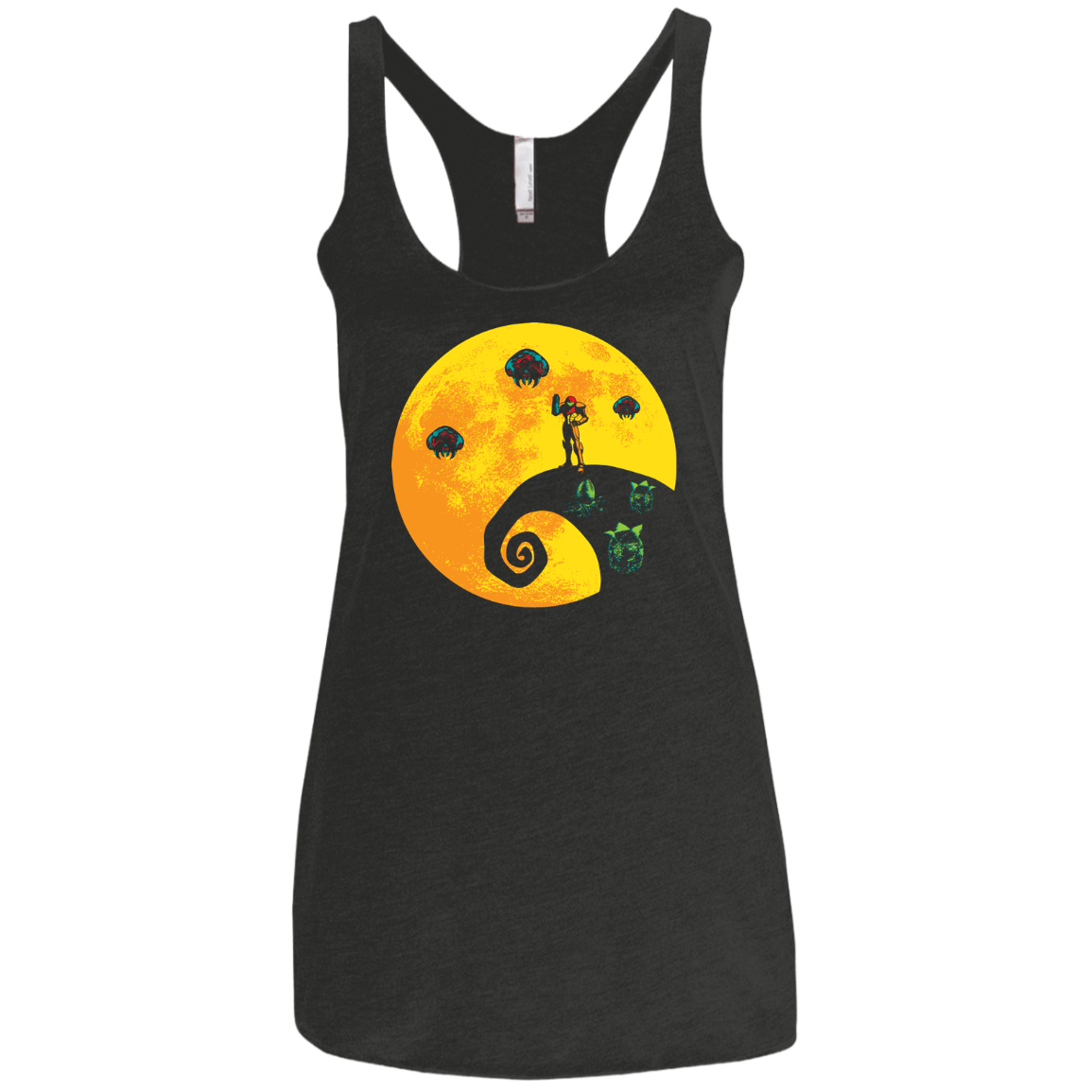 The Parasites Before Christmas Women's Triblend Racerback Tank