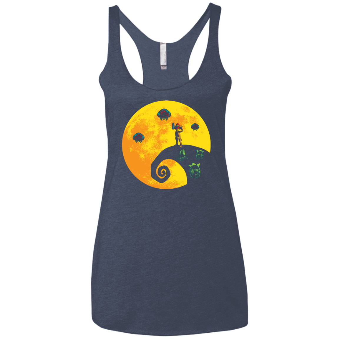 The Parasites Before Christmas Women's Triblend Racerback Tank