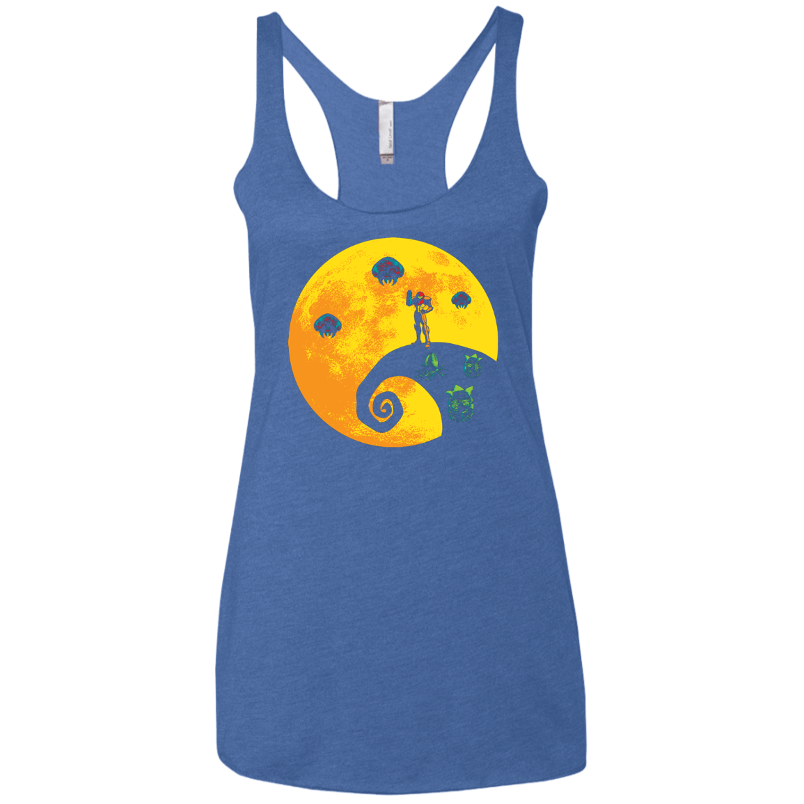 The Parasites Before Christmas Women's Triblend Racerback Tank