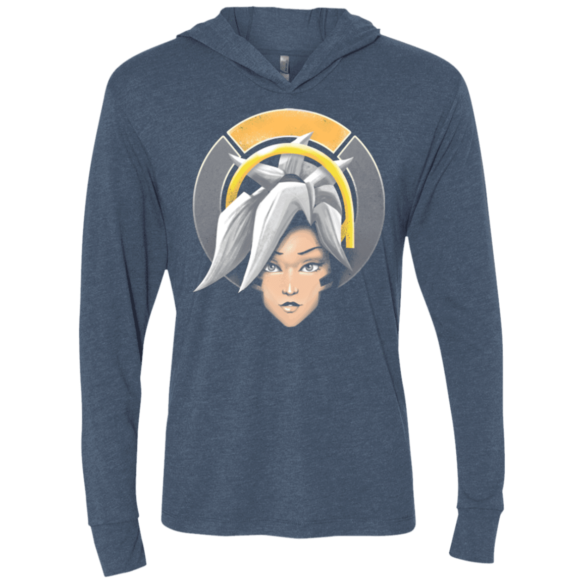 The Peerless Healer Triblend Long Sleeve Hoodie Tee