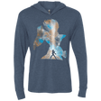T-Shirts Indigo / X-Small The Pegasus Triblend Long Sleeve Hoodie Tee