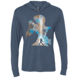T-Shirts Indigo / X-Small The Pegasus Triblend Long Sleeve Hoodie Tee