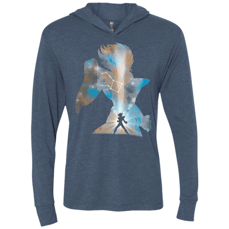 T-Shirts Indigo / X-Small The Pegasus Triblend Long Sleeve Hoodie Tee