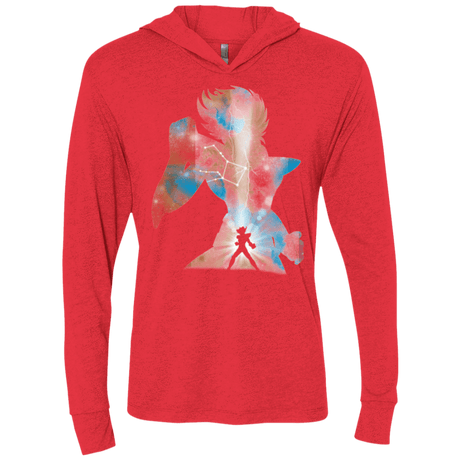 T-Shirts Vintage Red / X-Small The Pegasus Triblend Long Sleeve Hoodie Tee