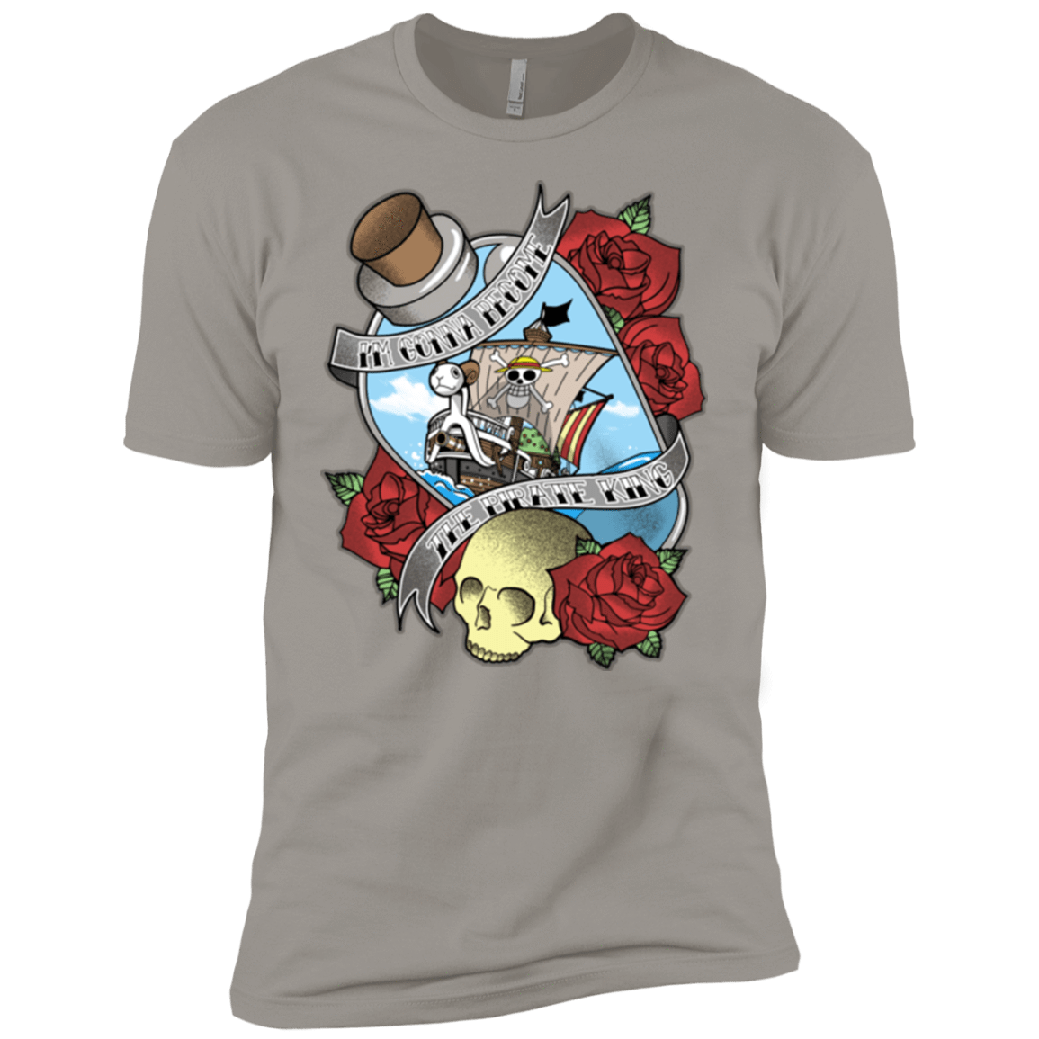 T-Shirts Light Grey / YXS The Pirate King Boys Premium T-Shirt