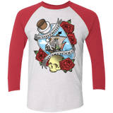 T-Shirts Heather White/Vintage Red / X-Small The Pirate King Triblend 3/4 Sleeve