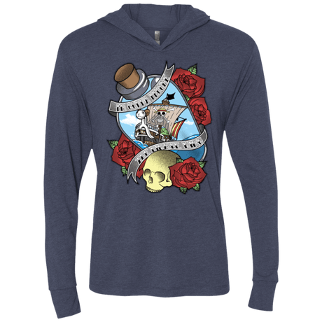 T-Shirts Vintage Navy / X-Small The Pirate King Triblend Long Sleeve Hoodie Tee