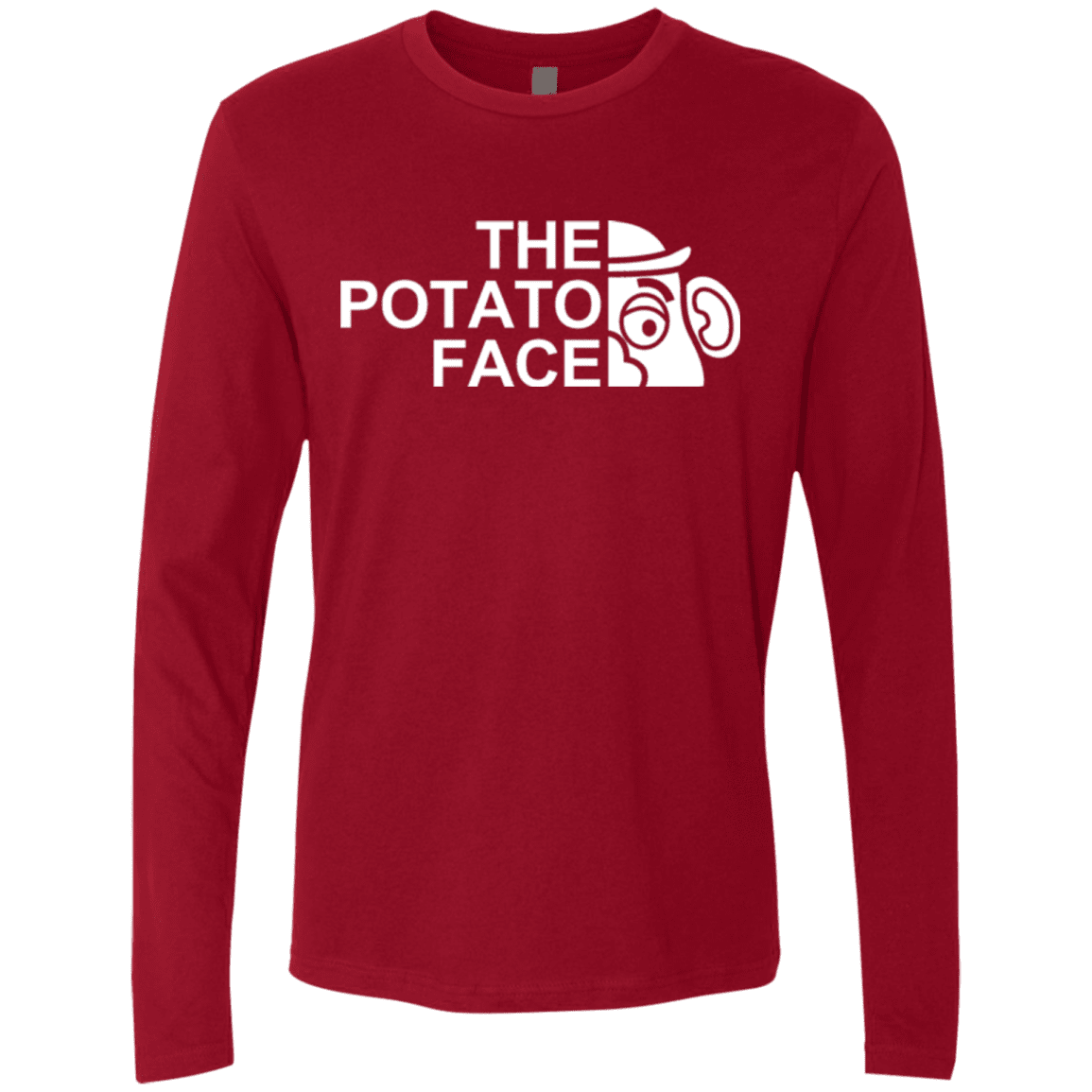 T-Shirts Cardinal / Small The Potato Face Men's Premium Long Sleeve