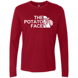 T-Shirts Cardinal / Small The Potato Face Men's Premium Long Sleeve