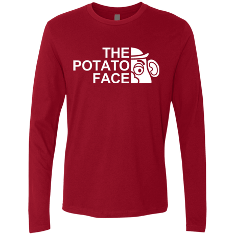 T-Shirts Cardinal / Small The Potato Face Men's Premium Long Sleeve
