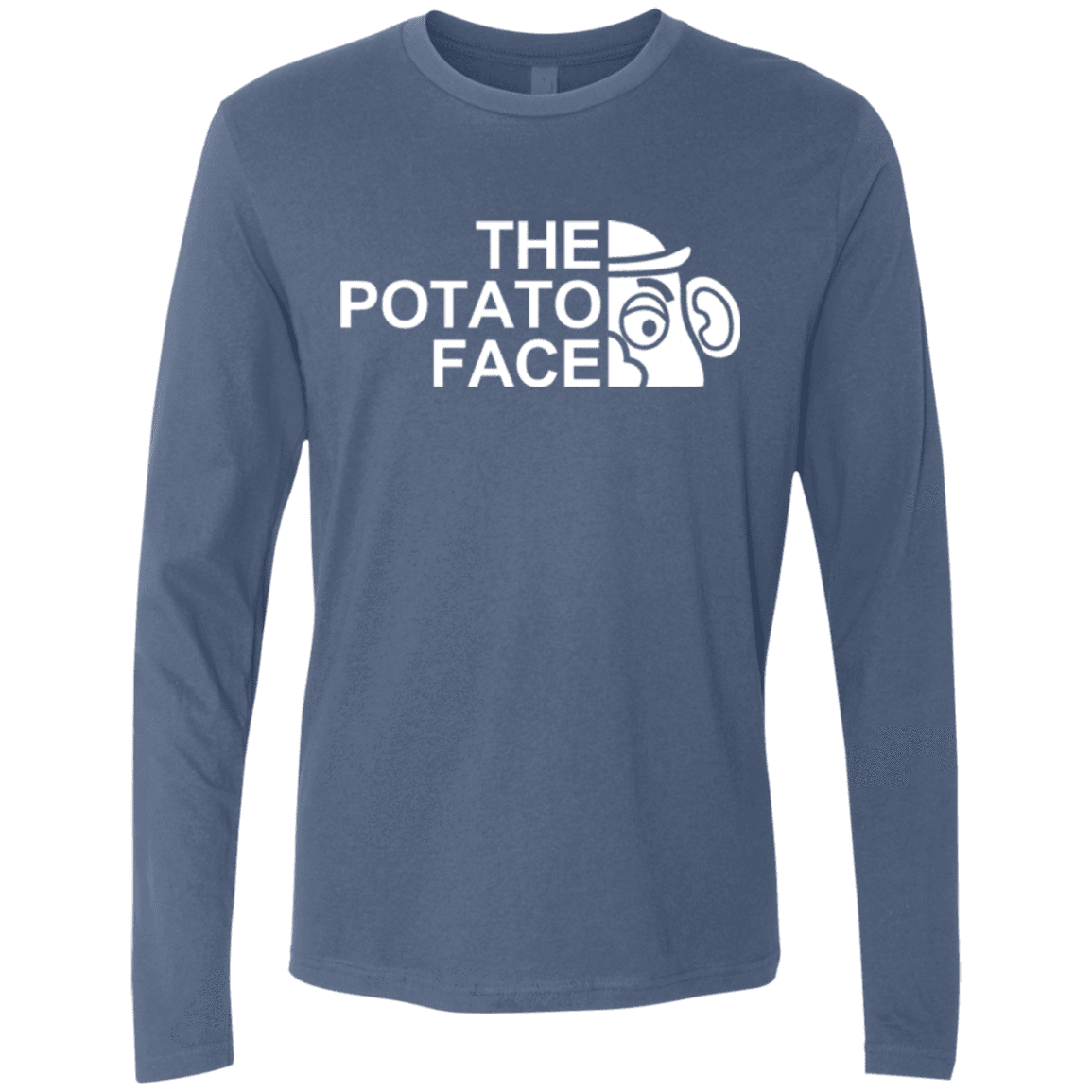 T-Shirts Indigo / Small The Potato Face Men's Premium Long Sleeve