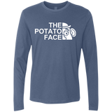 T-Shirts Indigo / Small The Potato Face Men's Premium Long Sleeve