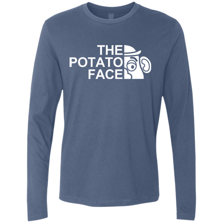 T-Shirts Indigo / Small The Potato Face Men's Premium Long Sleeve