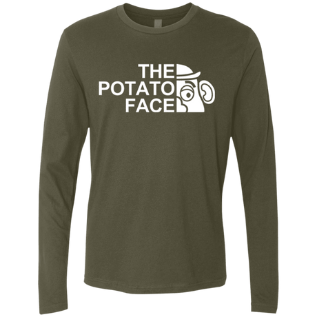 T-Shirts Military Green / Small The Potato Face Men's Premium Long Sleeve