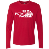 T-Shirts Red / Small The Potato Face Men's Premium Long Sleeve