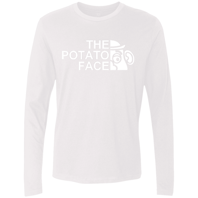 T-Shirts White / Small The Potato Face Men's Premium Long Sleeve
