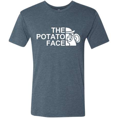 T-Shirts Indigo / Small The Potato Face Men's Triblend T-Shirt